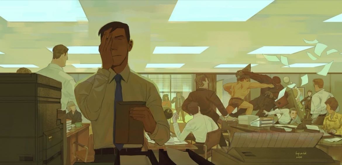 Eu de merveilleux coworkers