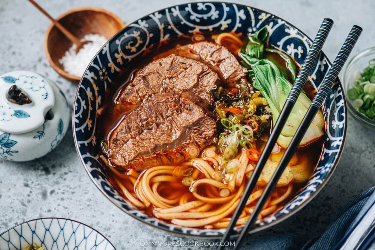 Taiwanese Beef Noodle Soup - Omnivore's Cookbook