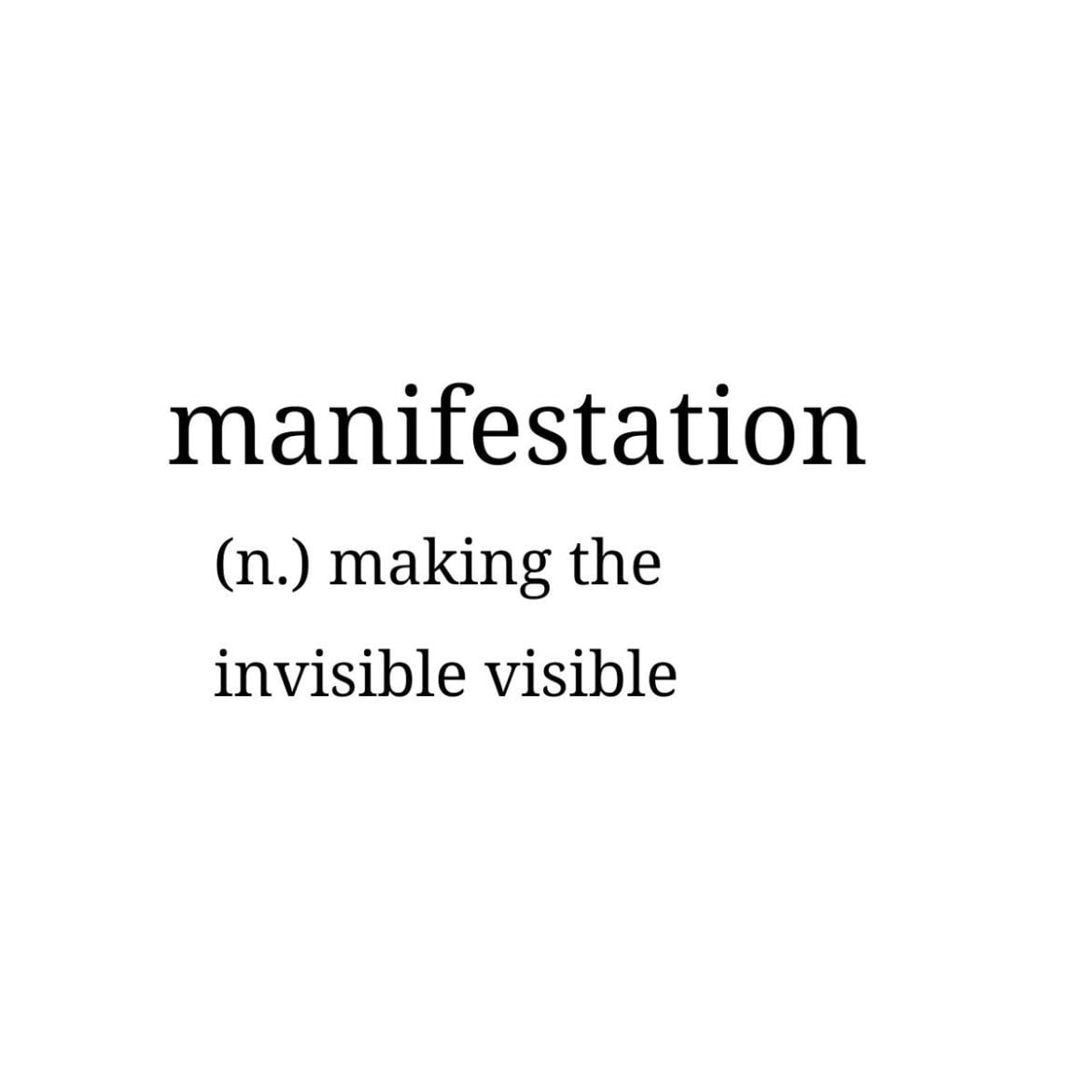 Manifesting