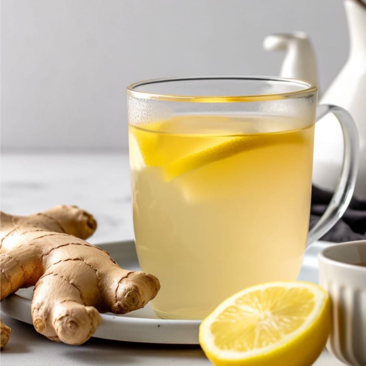 Ginger,limón and honey tea