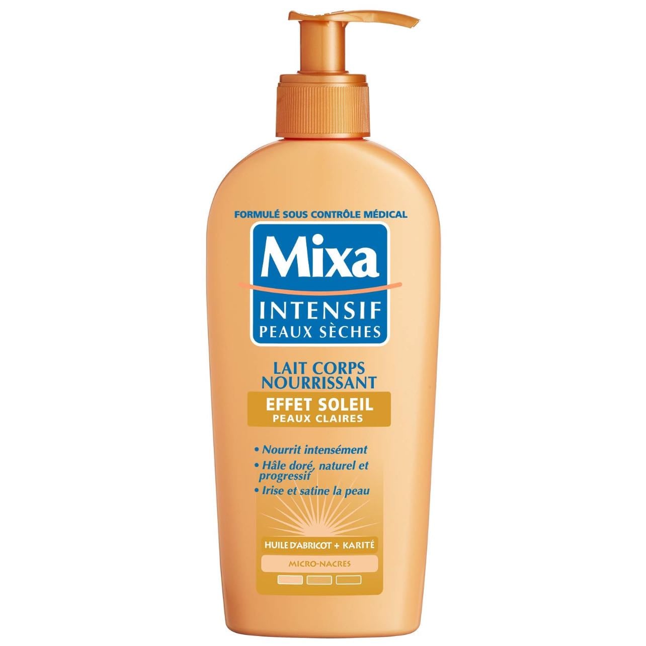 lait nourrissant effet soleil, Mixa