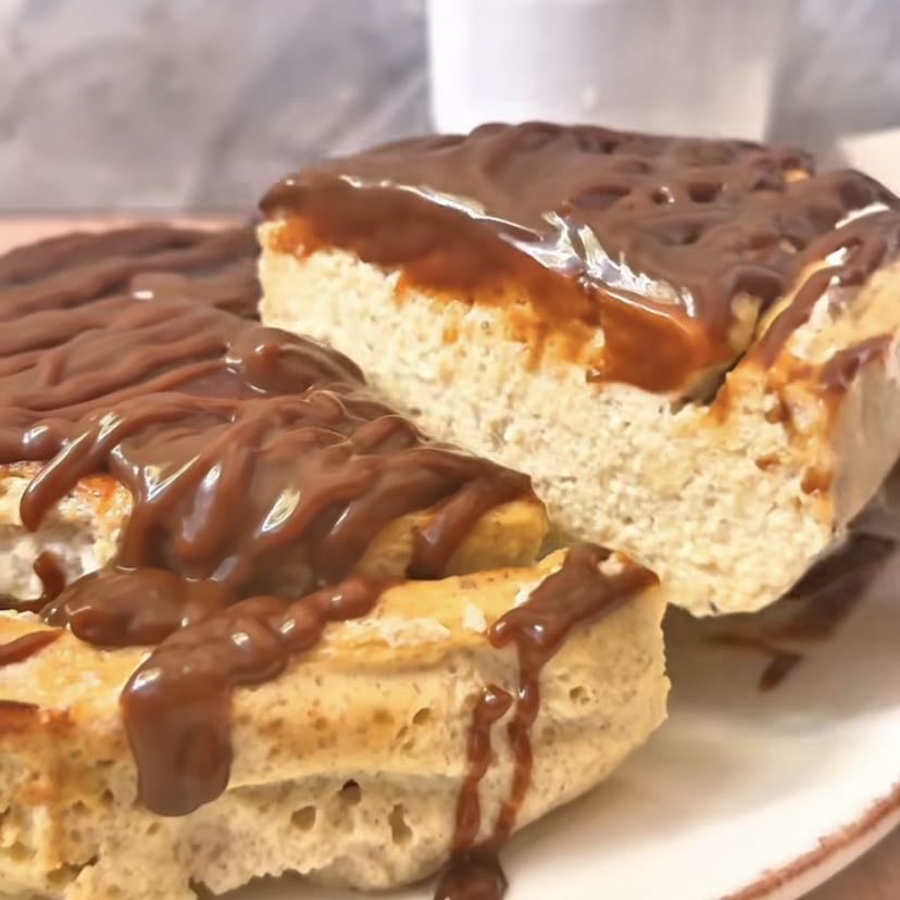 Torta de yogurt y banana