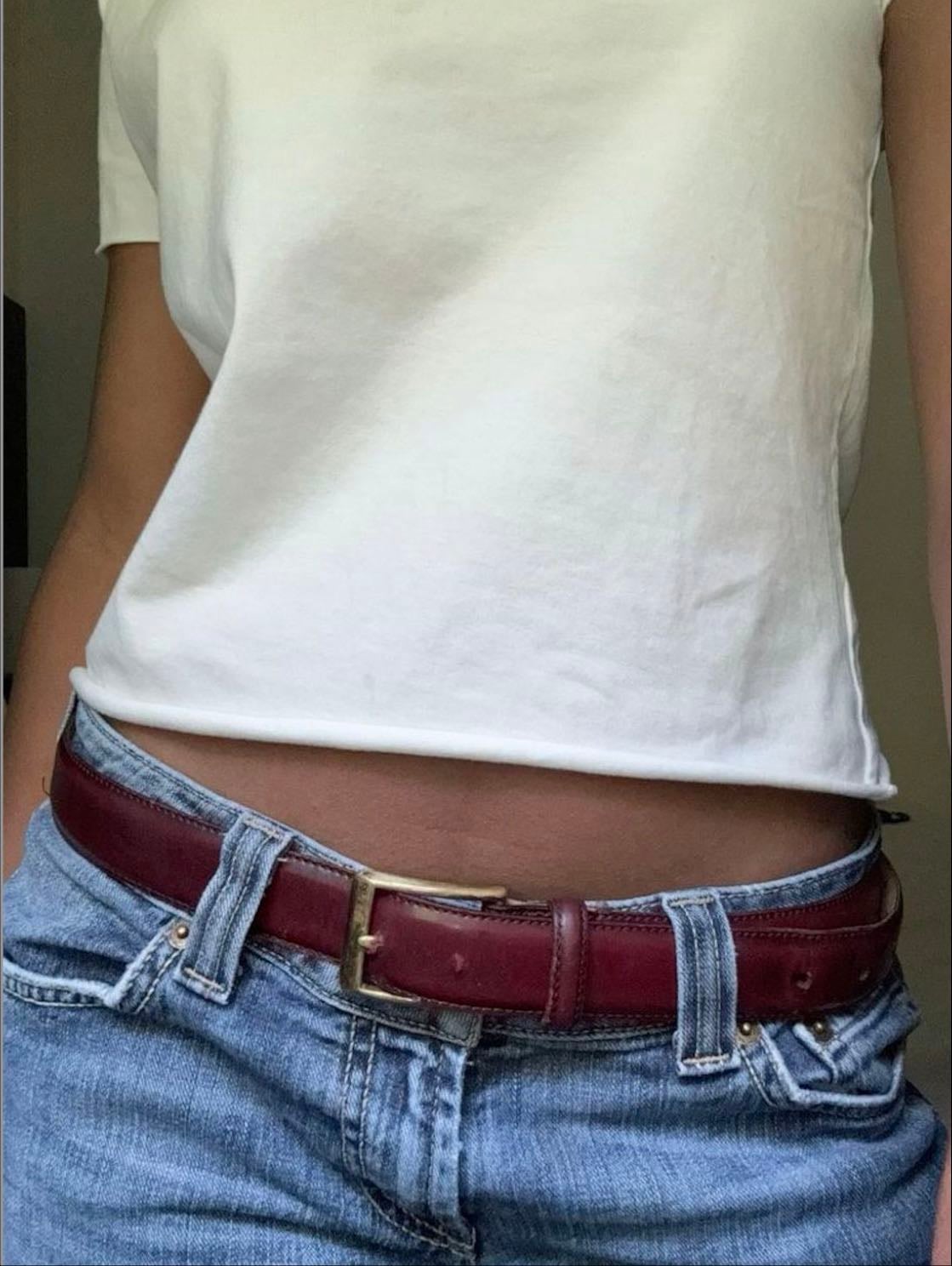 A cute simple belt - Preferably in brown/black but the red looks cute too!