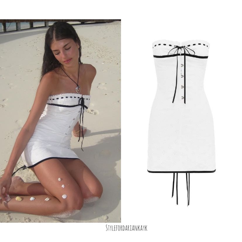 Eyelet Mini Dress - What did dariankasanchez wear? Dress - poshmark, Eyelet Mini Dress ($17)