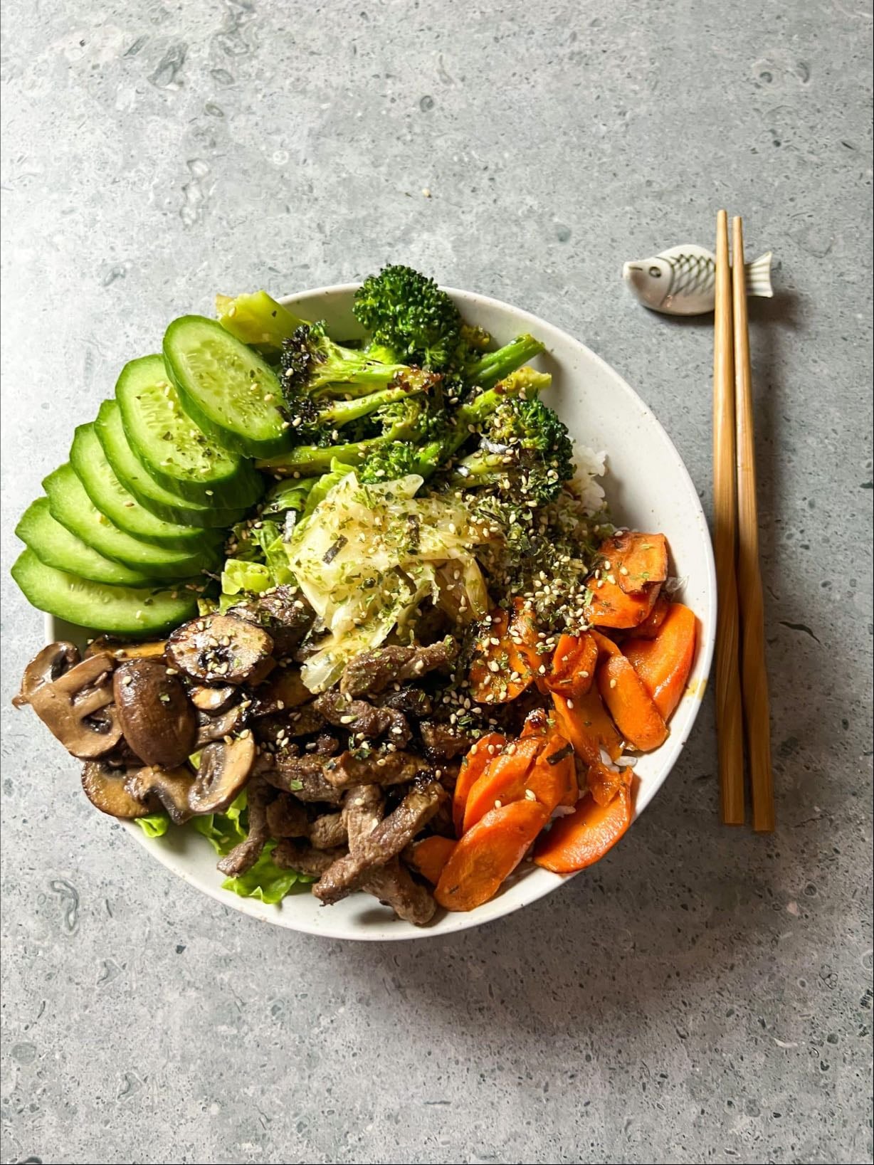 steak bowl - tomatoes
avocado
steak
spinach