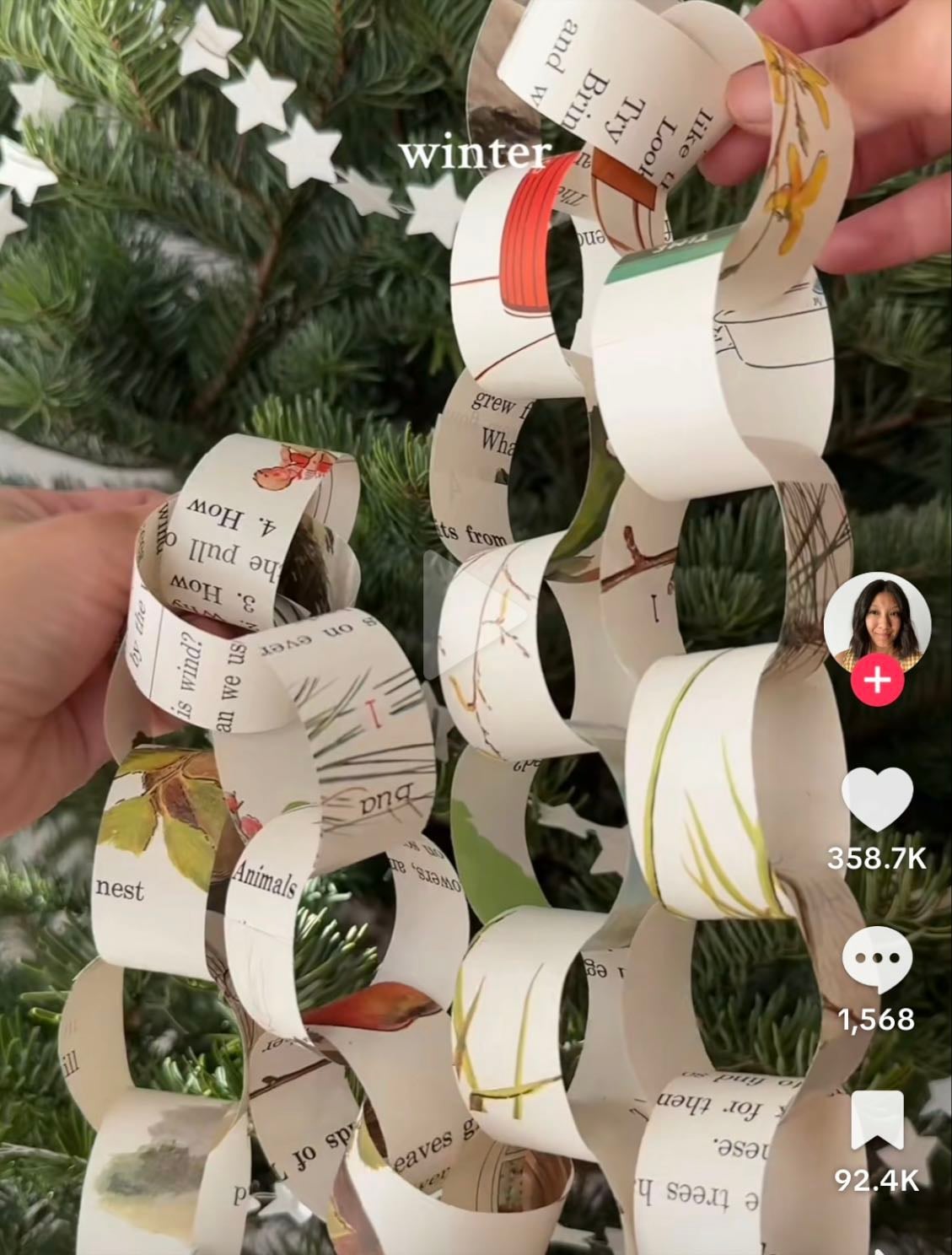 Reused paper chains