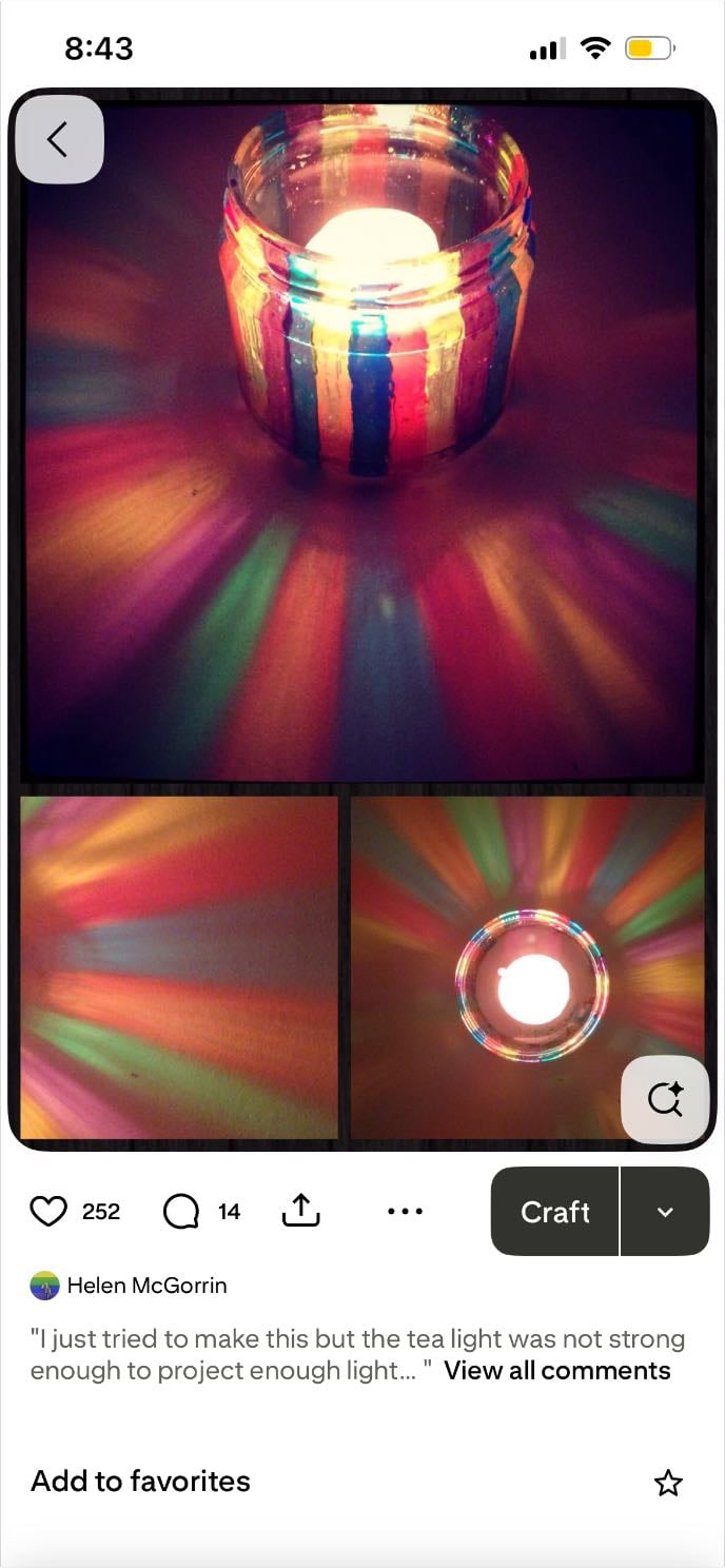 Stain glass candle
