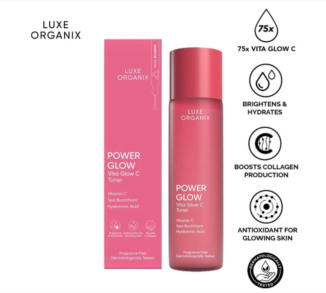 luxe organix power glow - vita glow c toner