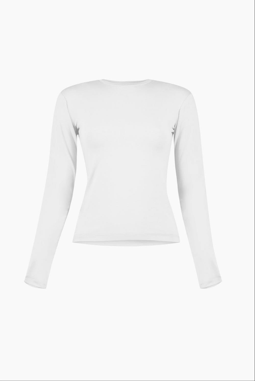 camiseta manga larga blanca