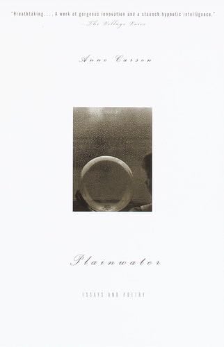 Plainwater: Essays and Poetry - Anne Carson · 2000