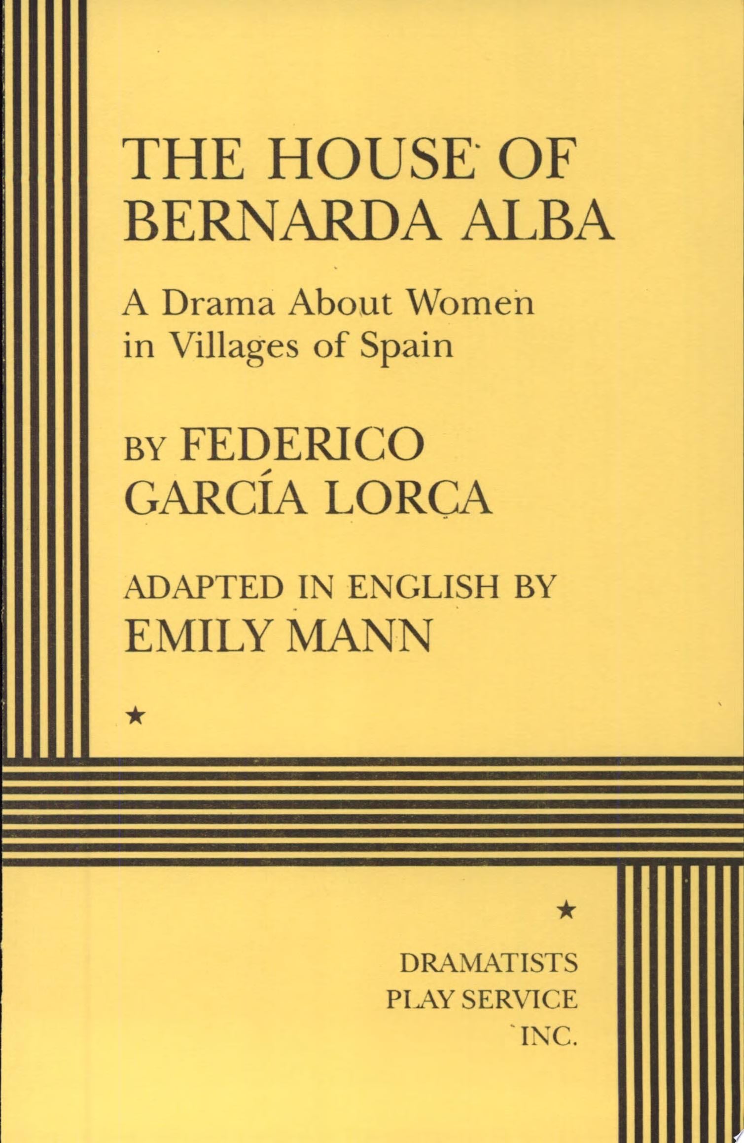 The House of Bernarda Alba - Federico García Lorca · 1999