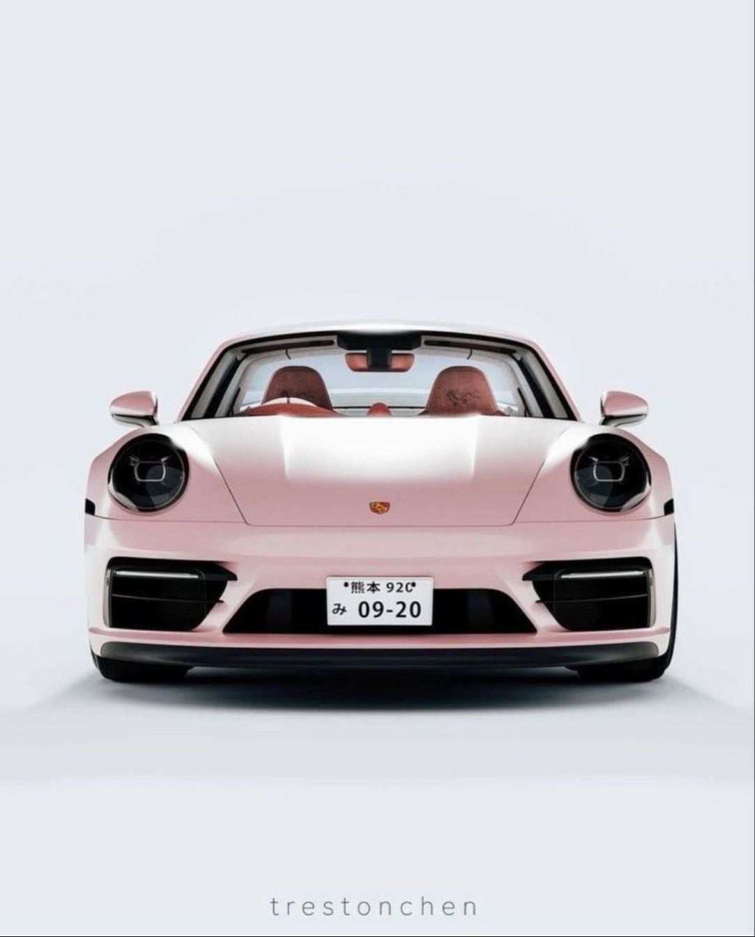 Pink Porsche 911 Carrera GTS