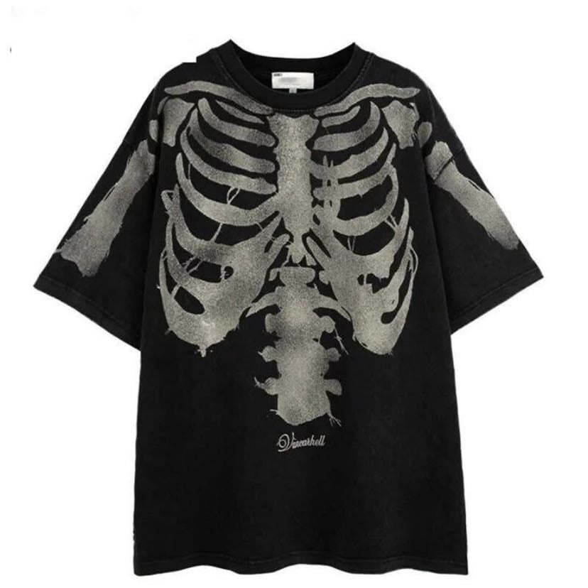Camisa esqueleto.