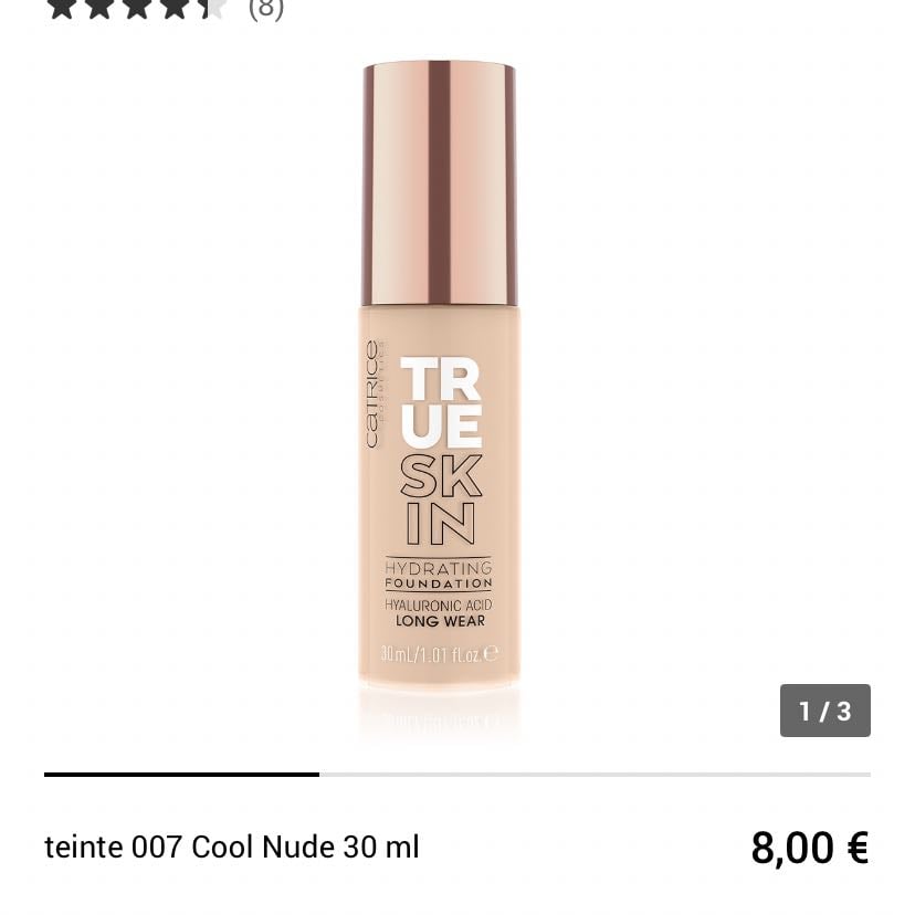 Fond de teint catrice (8€)