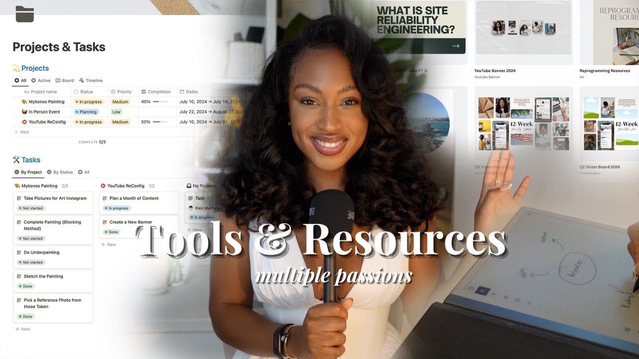 how to ORGANISE your multiple interests & passions: tools, resources & processes - YouTube