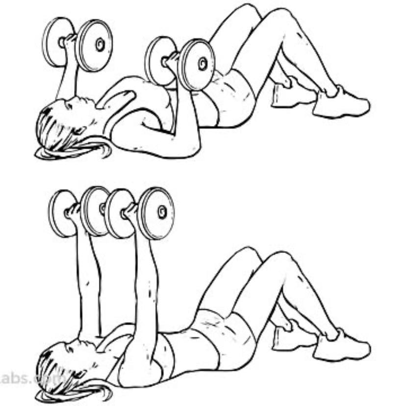 Floor chest press