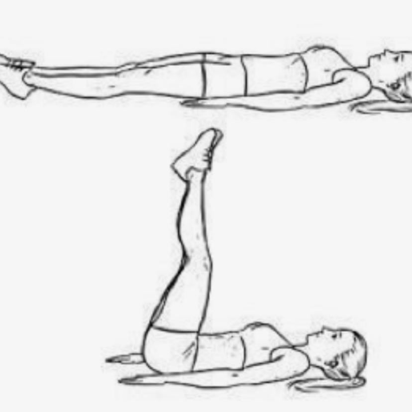Lying leg raise