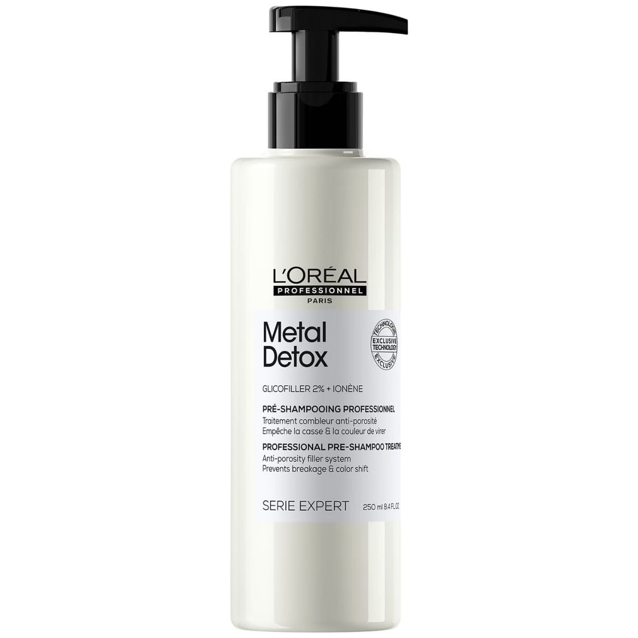 Metal Detox Pre-Shampo - lo utilizo antes de colocarme el shampoo entonces evito se me rompa o debilite el cabello