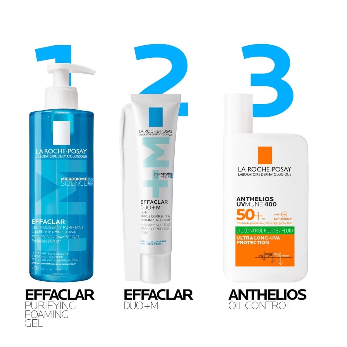 La roche posay - Gel cara effclar y crema effclar duo
