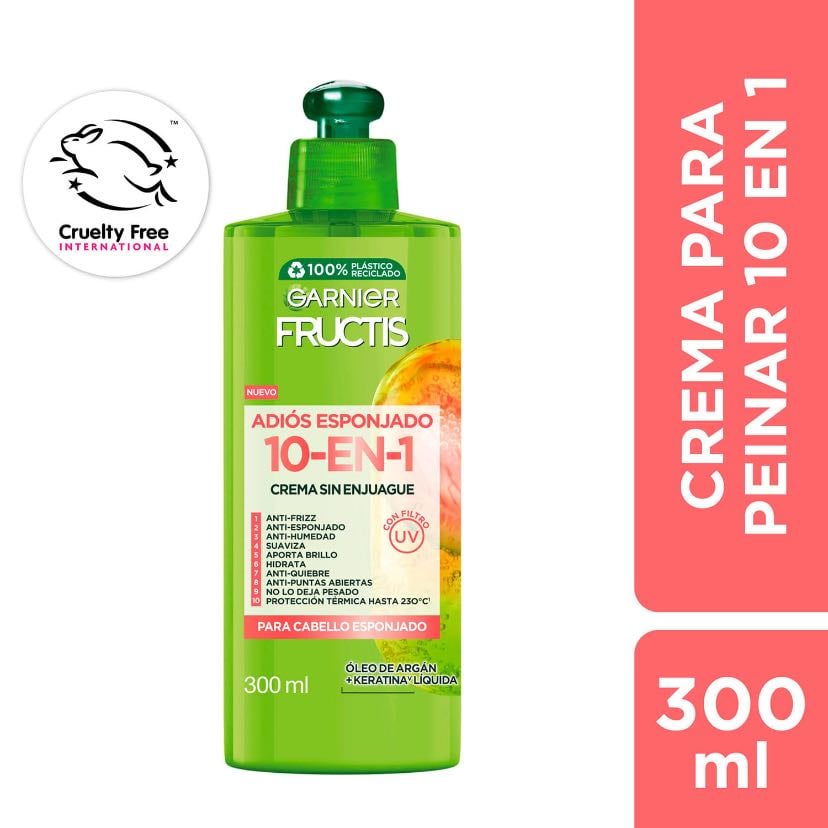 crema de peinar garnier 10-1 - cabello esponjado ⭐️