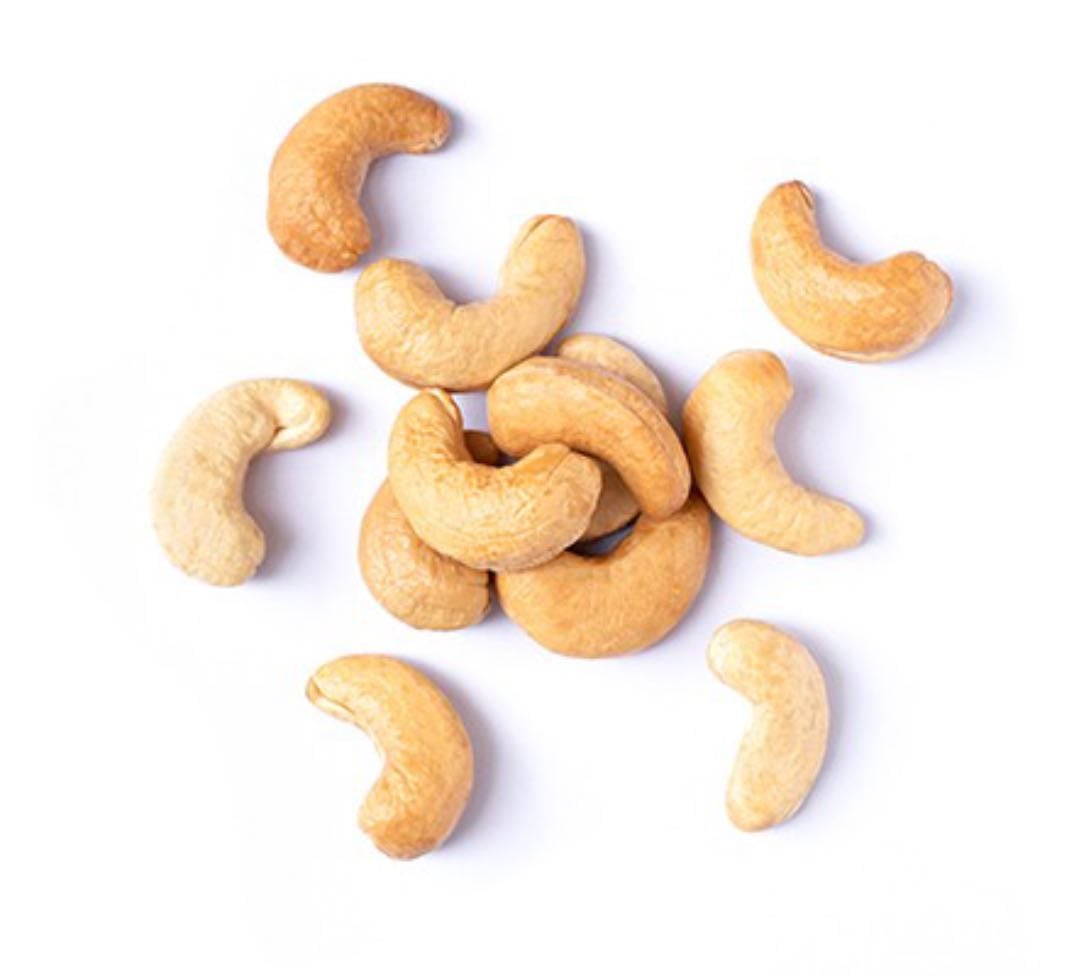 Cashew nuts - 4u: 40kcal
