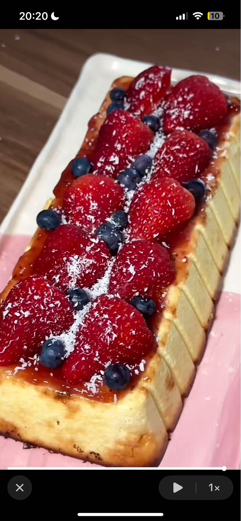 Torta de ricota - 630kcal, 80gp, 19gc, 30gg, 0gf