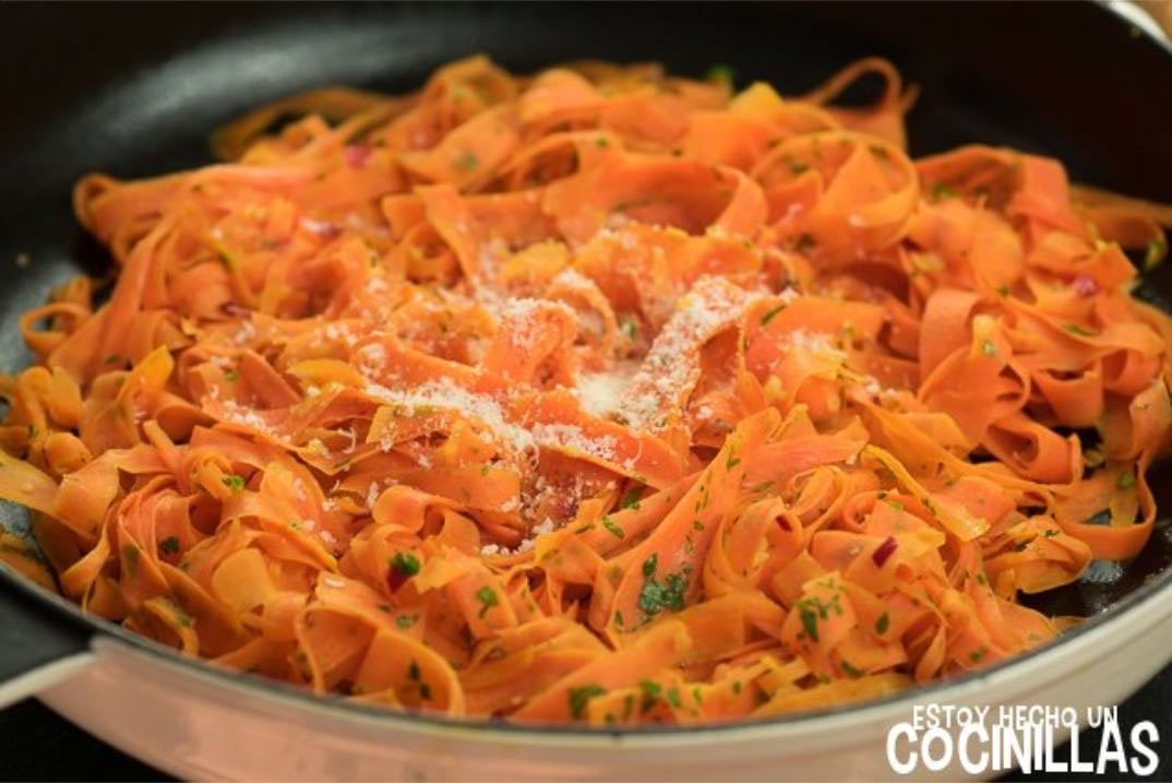 Fideos de zanahoria - 120kcal, 12gp, 8gc, 6gg, 1.5gf
