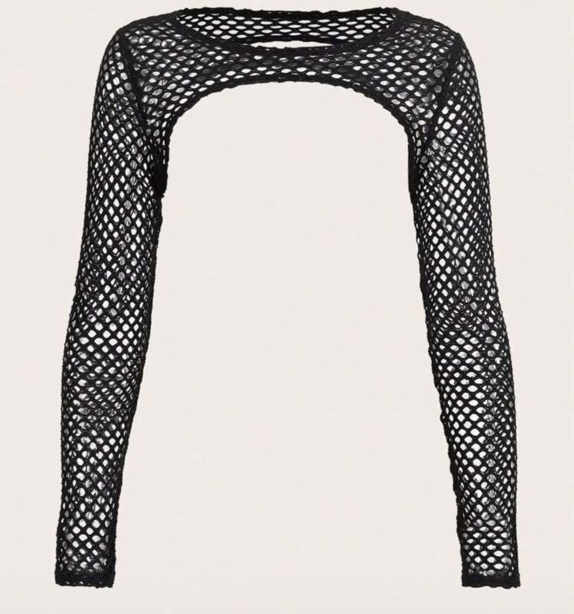 SHEIN - Fishnet long sleeve