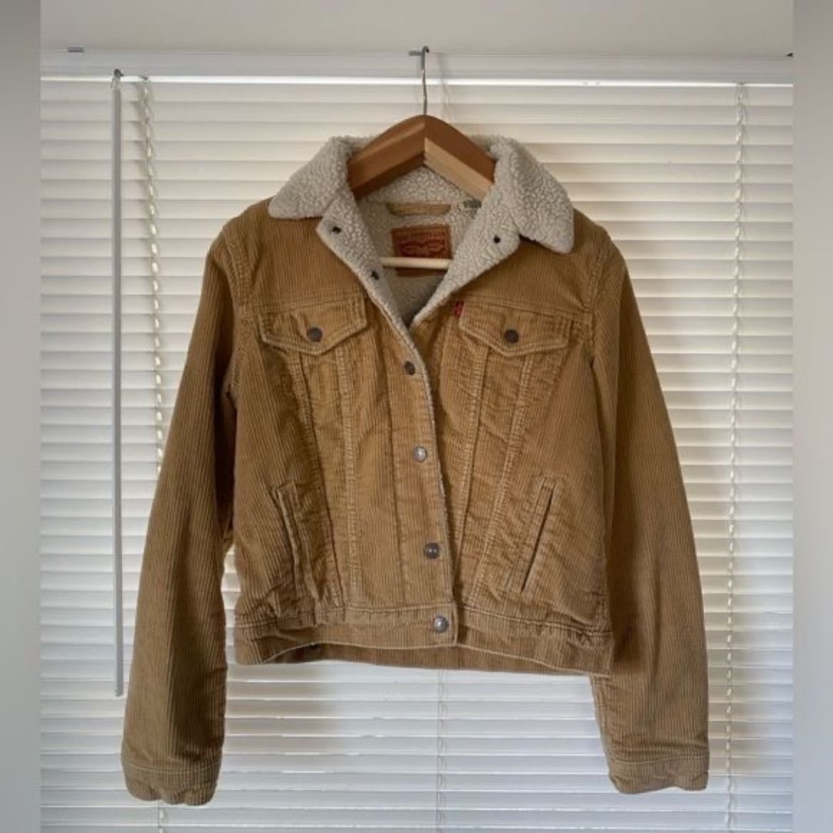 SHEIN - Corduroy Sherpa coat