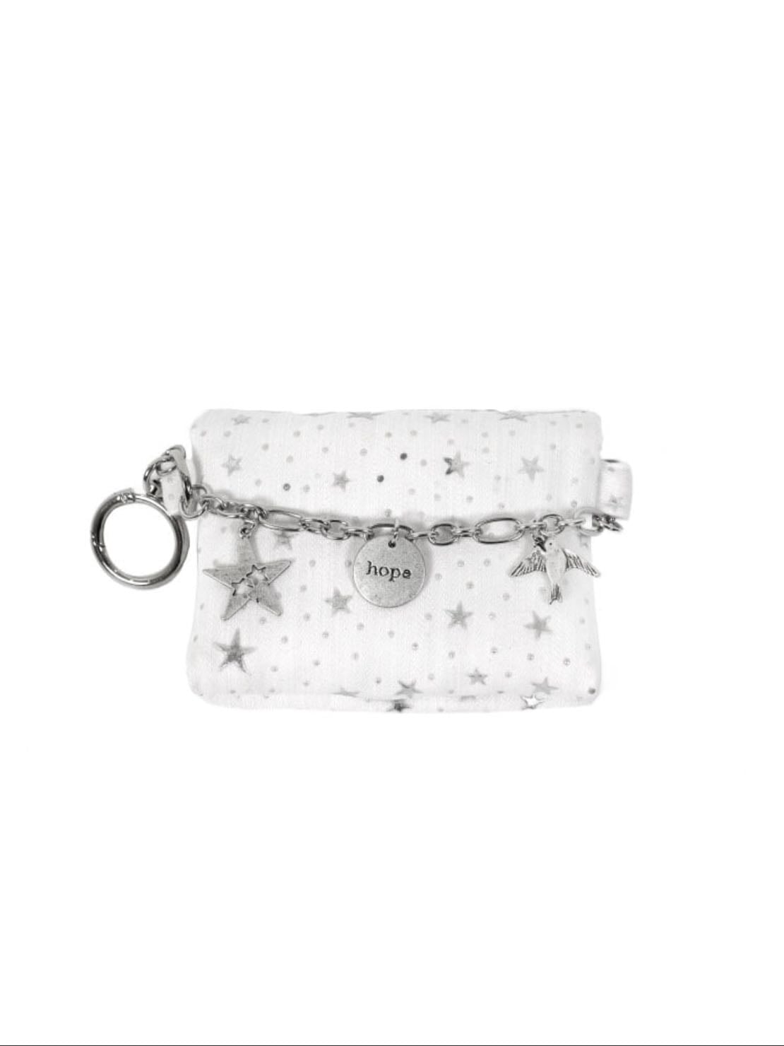 Cozing - Star Chain wallet_white