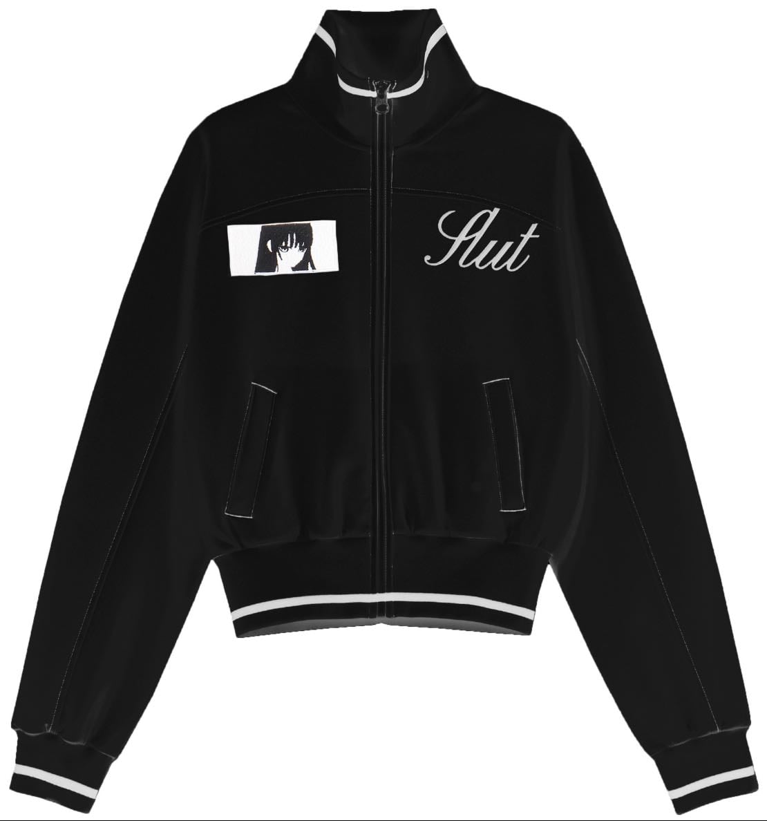 bonnae - Patch track jacket (Black)