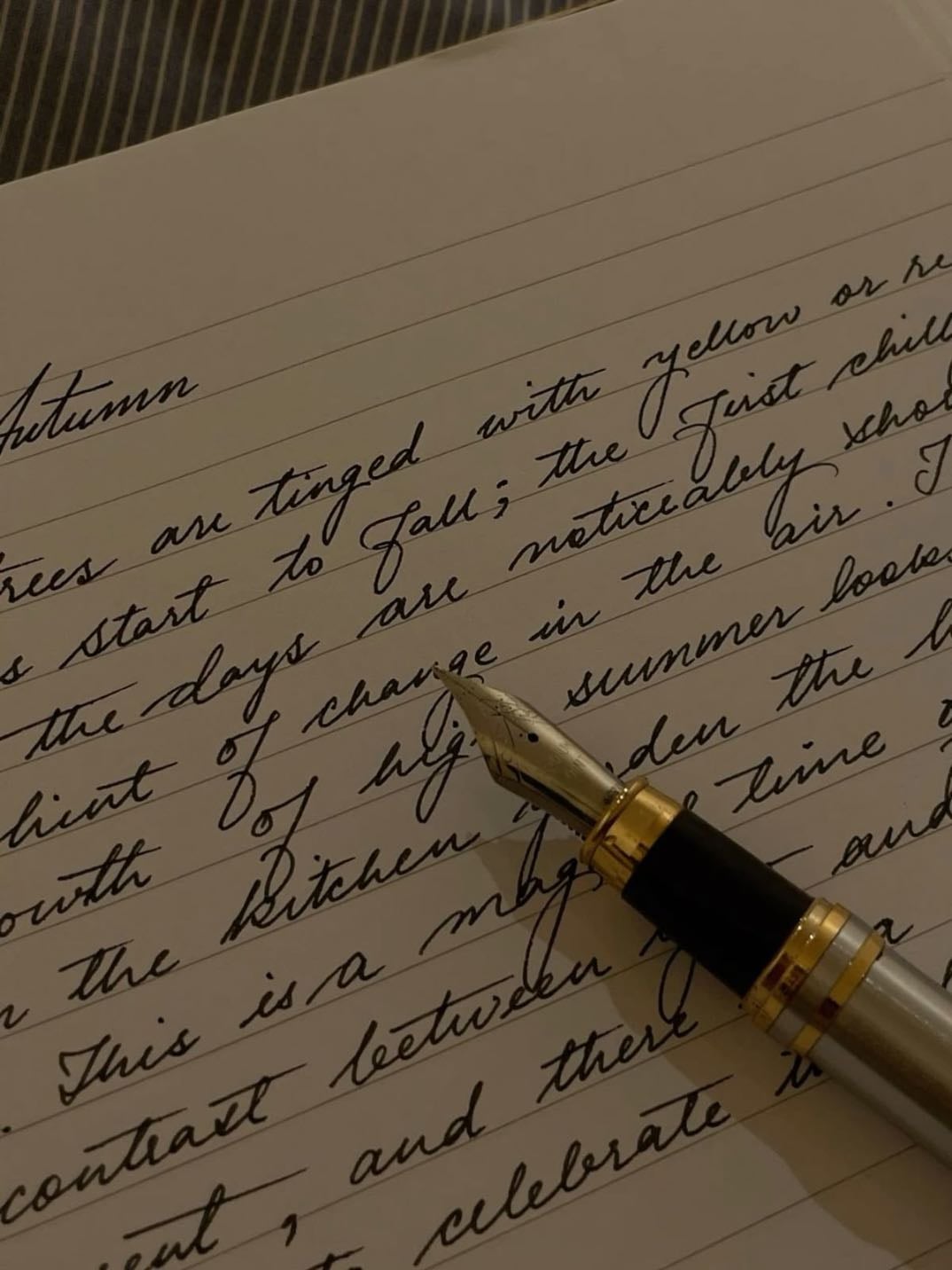 Cursive writing