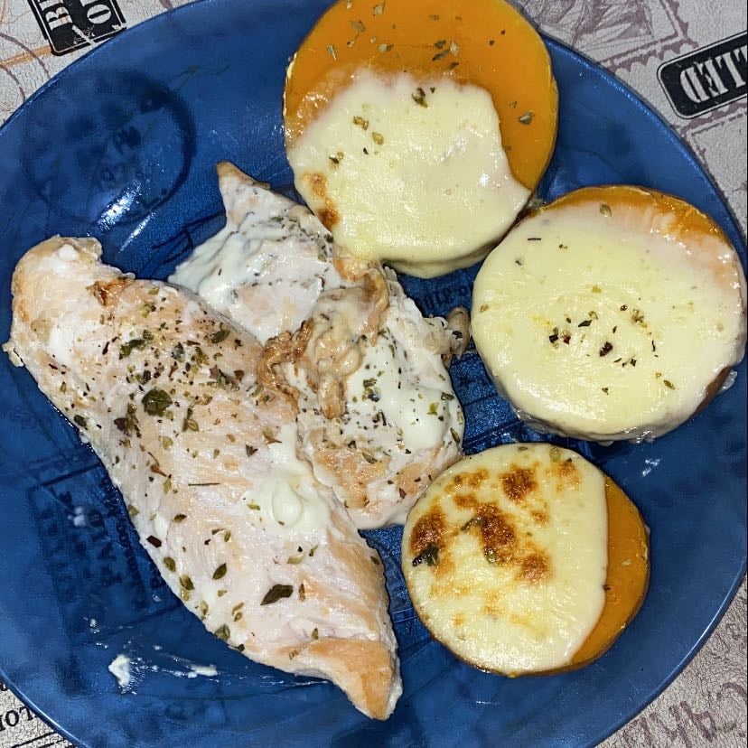 pollo y zapallo