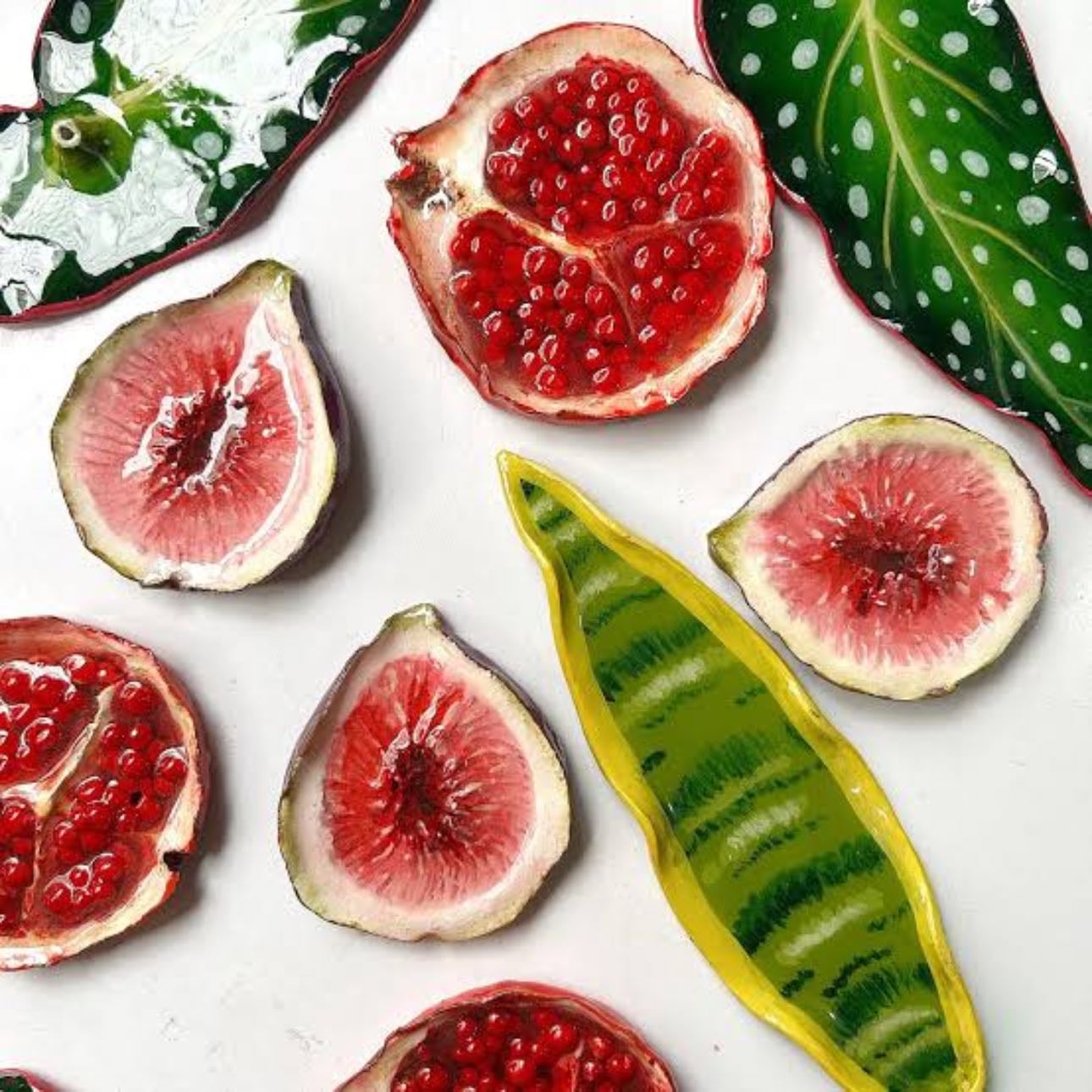 Luiza Artes Store - Cerâmica fria e biscuit de frutas e plantas - https://www.luizartezstore.com.br