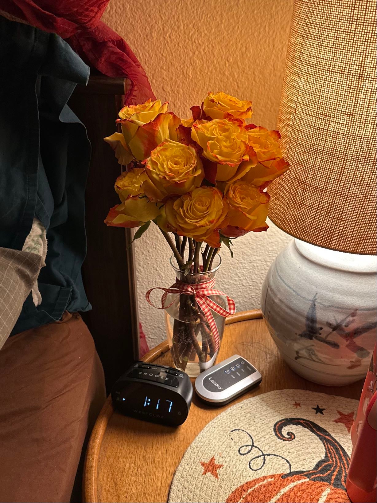 Night stand flowers <3