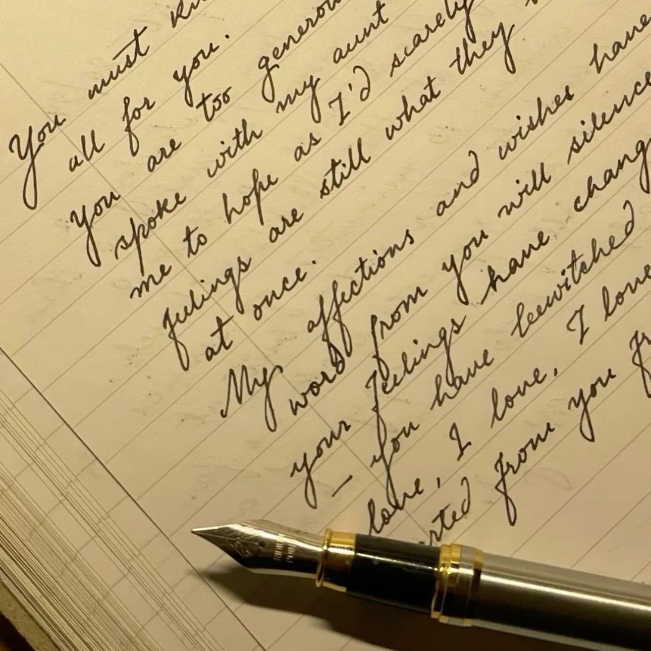 Caligrafía - ¿Escribir de la forma más bonita posible? Sí
