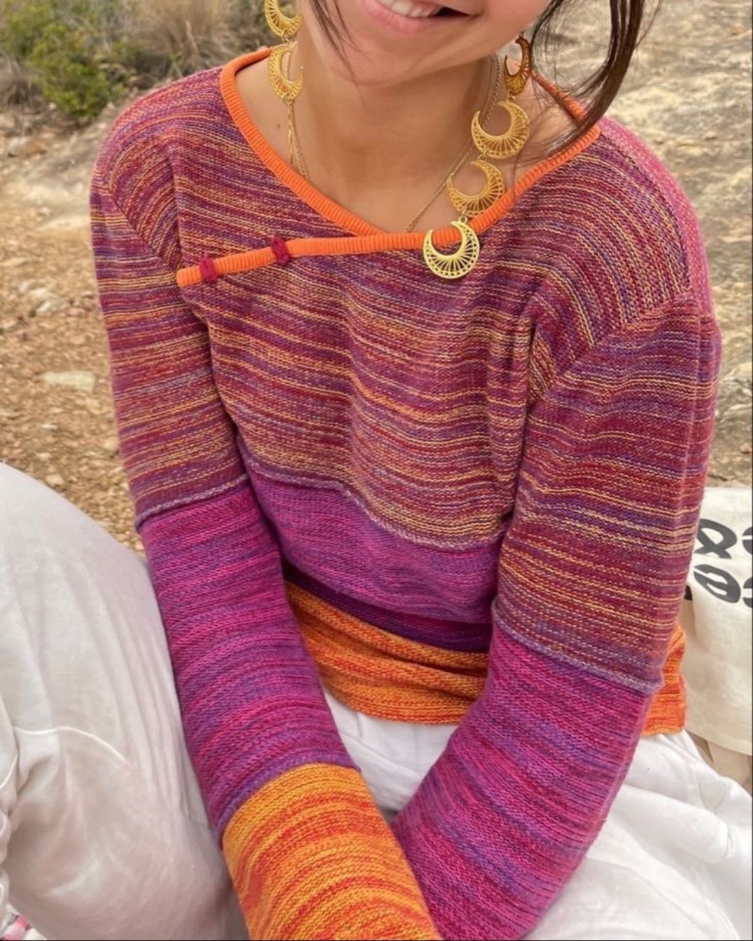thin knit wrap top
