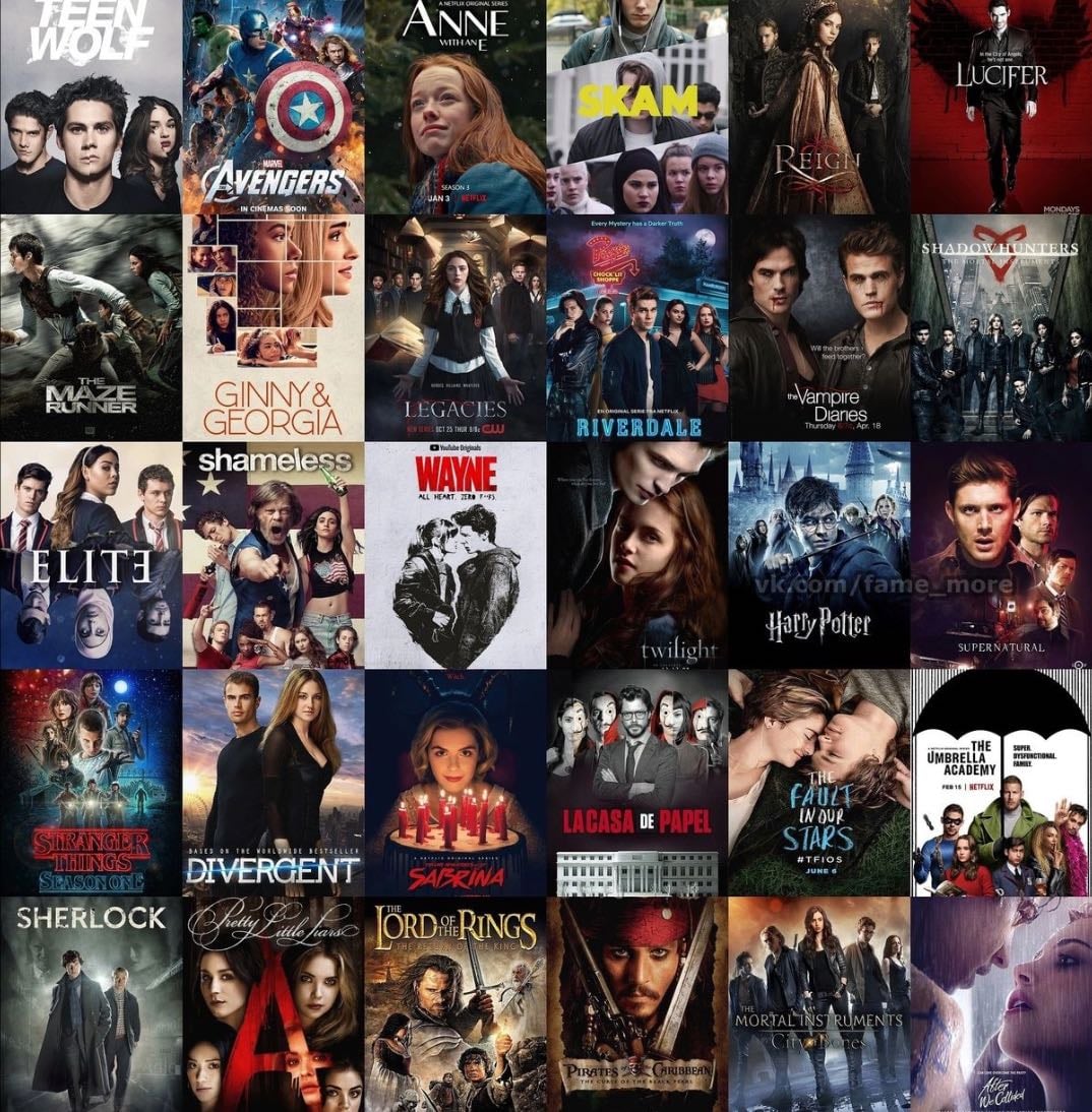 Séries - Movies hypelist by Listmimi