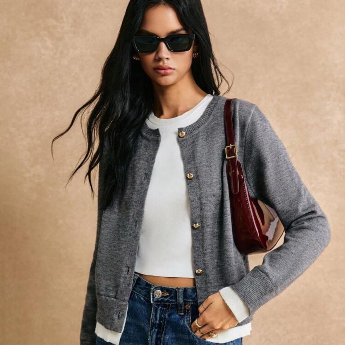 Cardigan gris - Poéselle