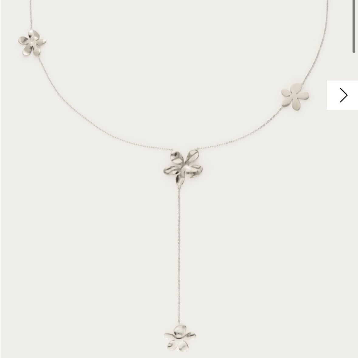 Collier longs fleurs