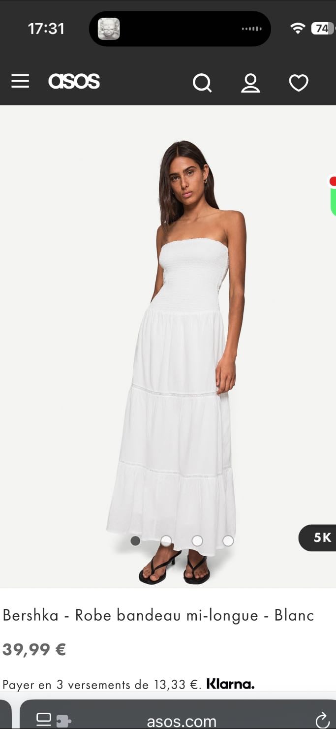 Robe blanche bohème