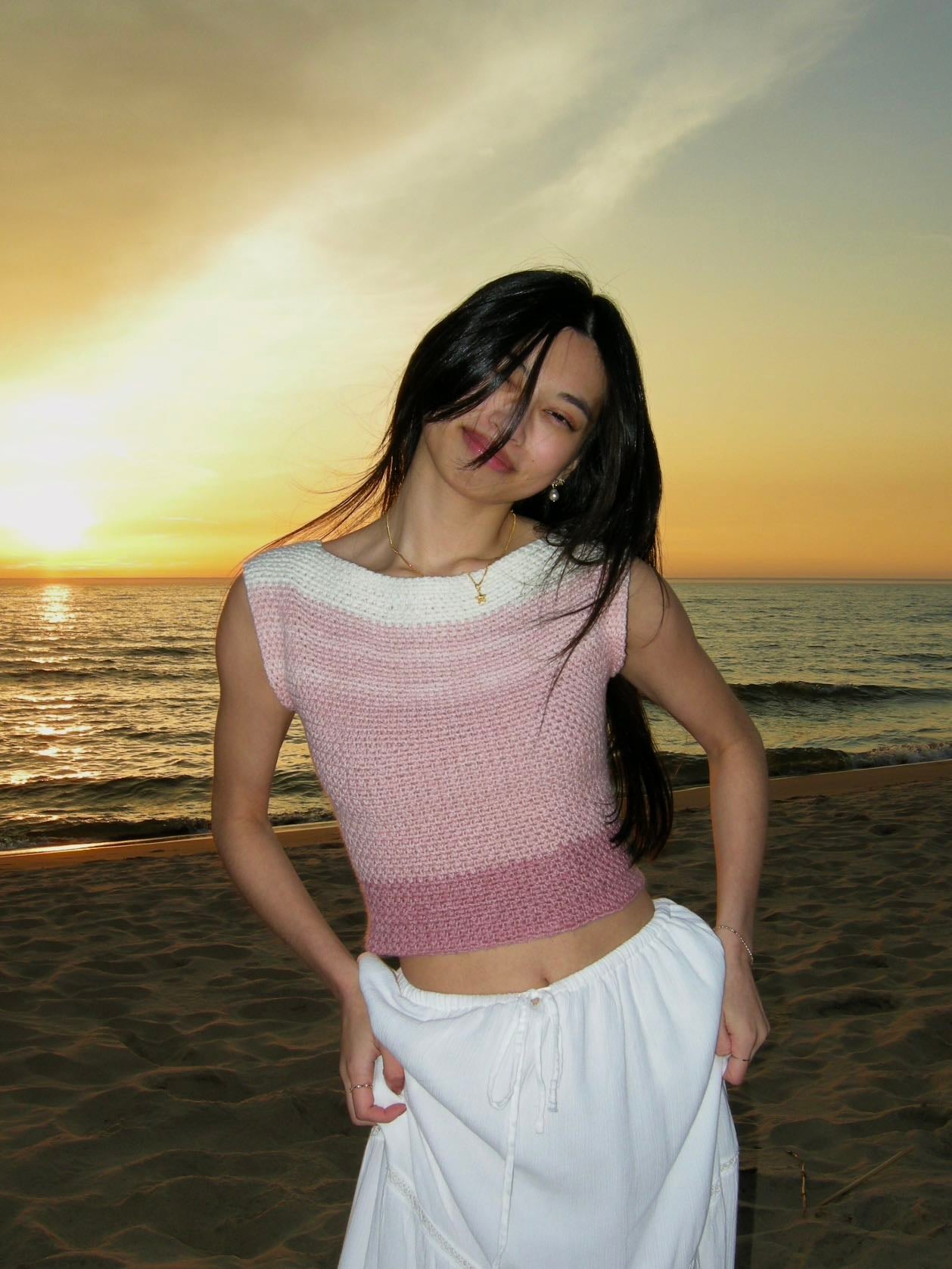 Backless Crochet Top