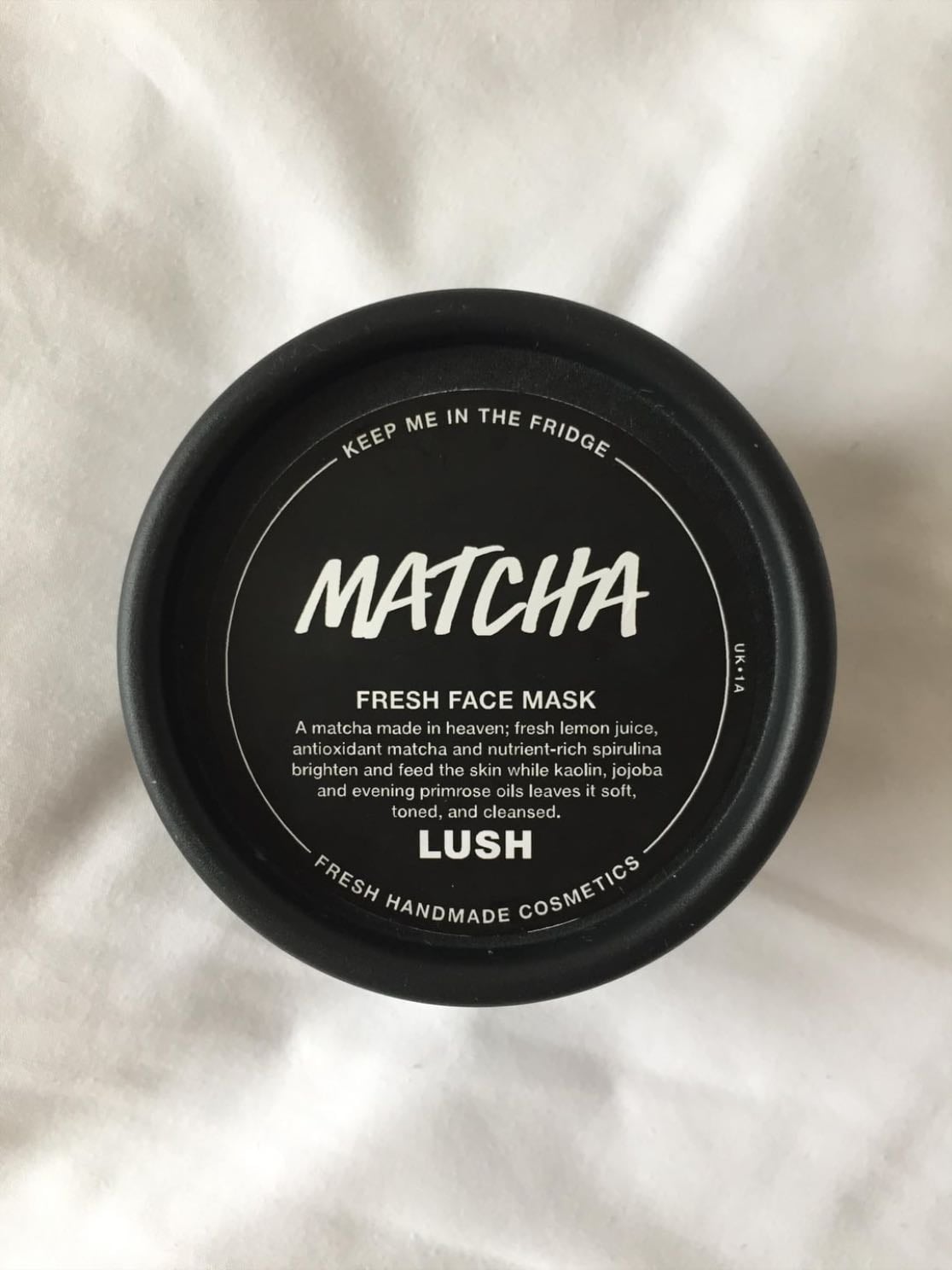 lush matcha mask