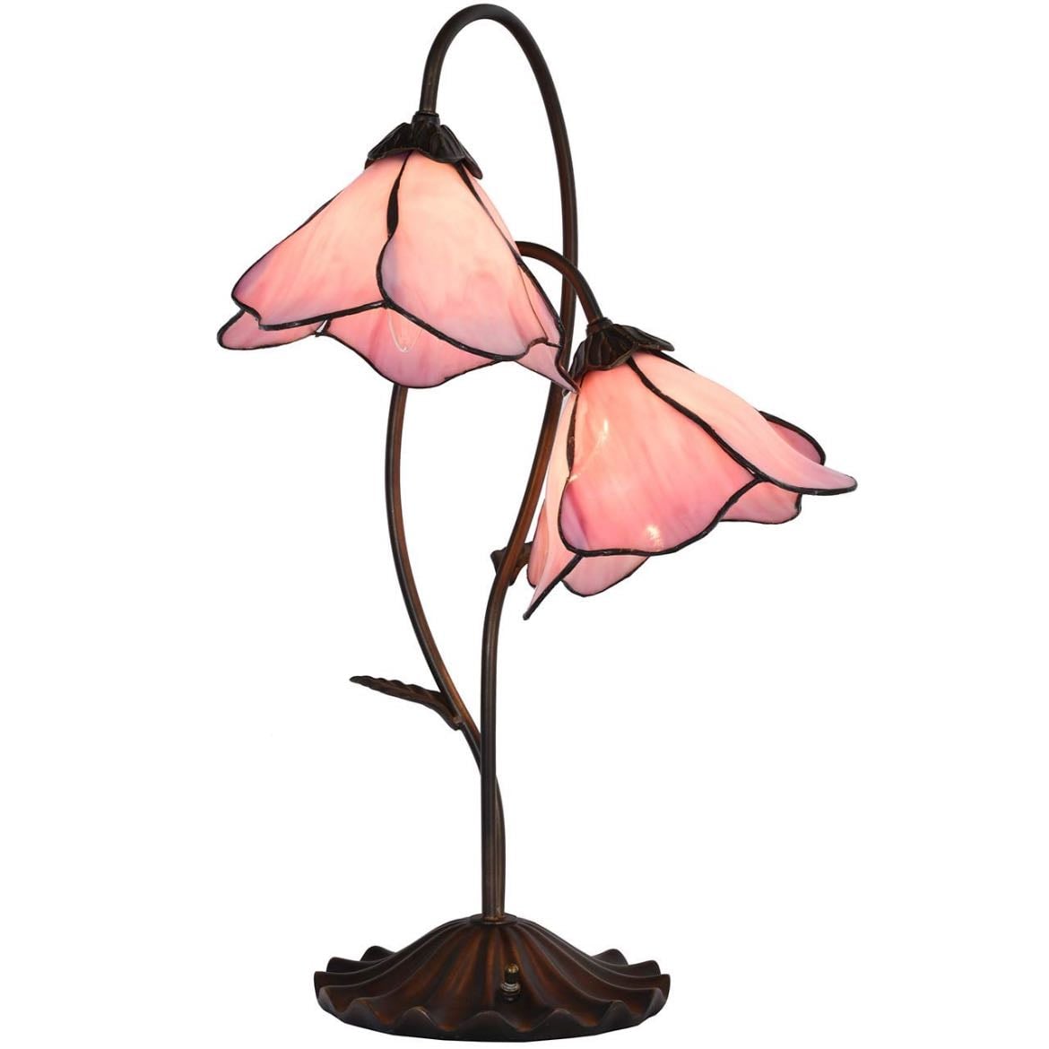 vintage flower lamp
