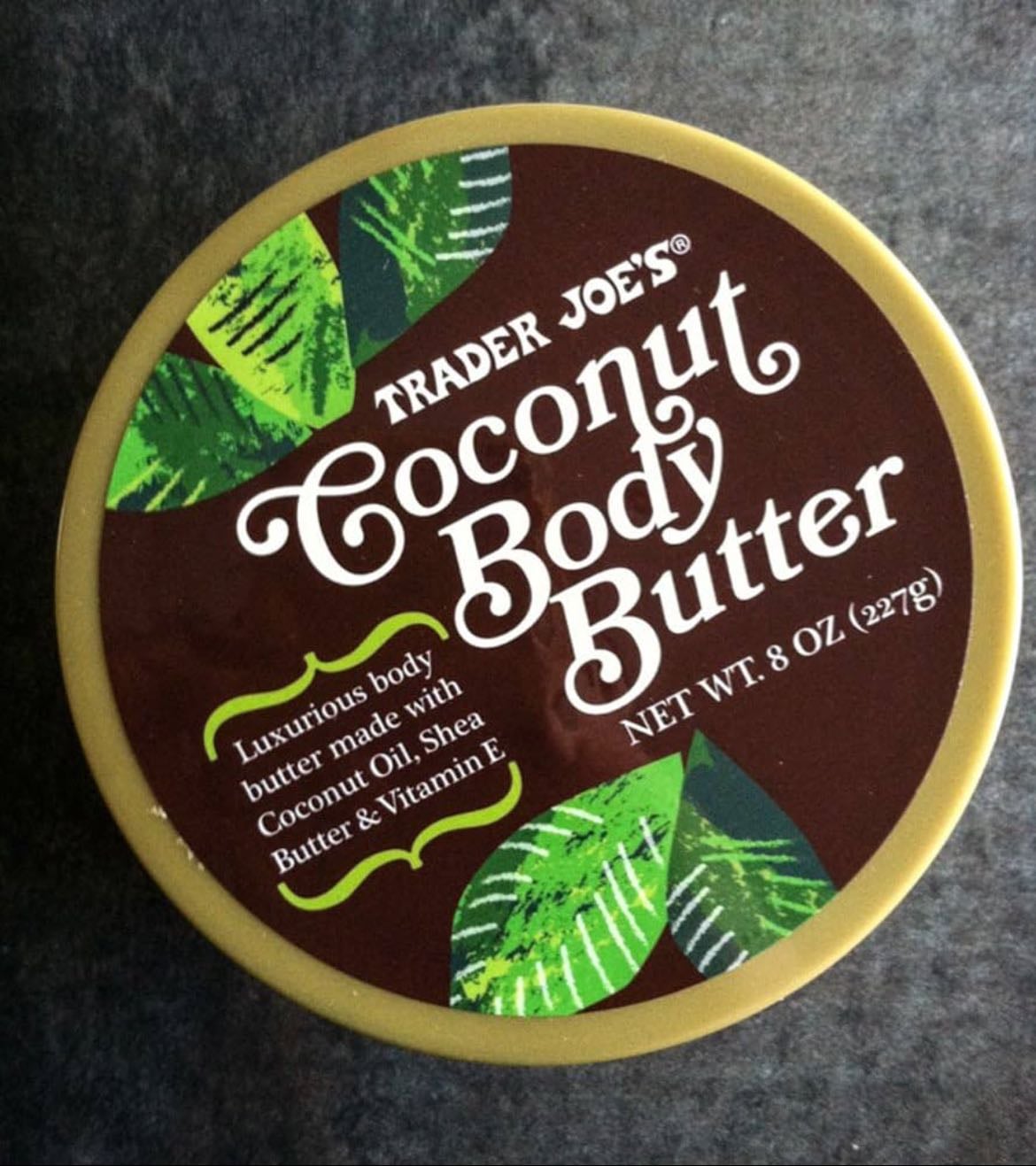 trader joe’s coconut body butter
