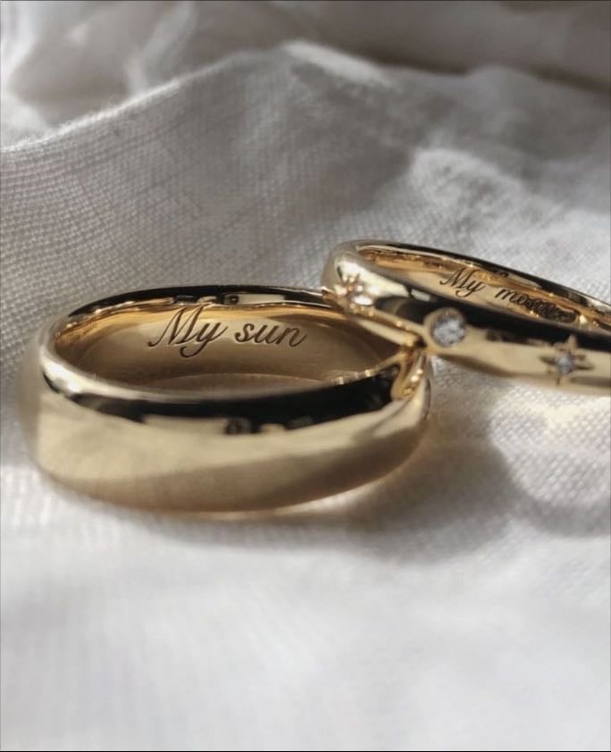 Engraved rings