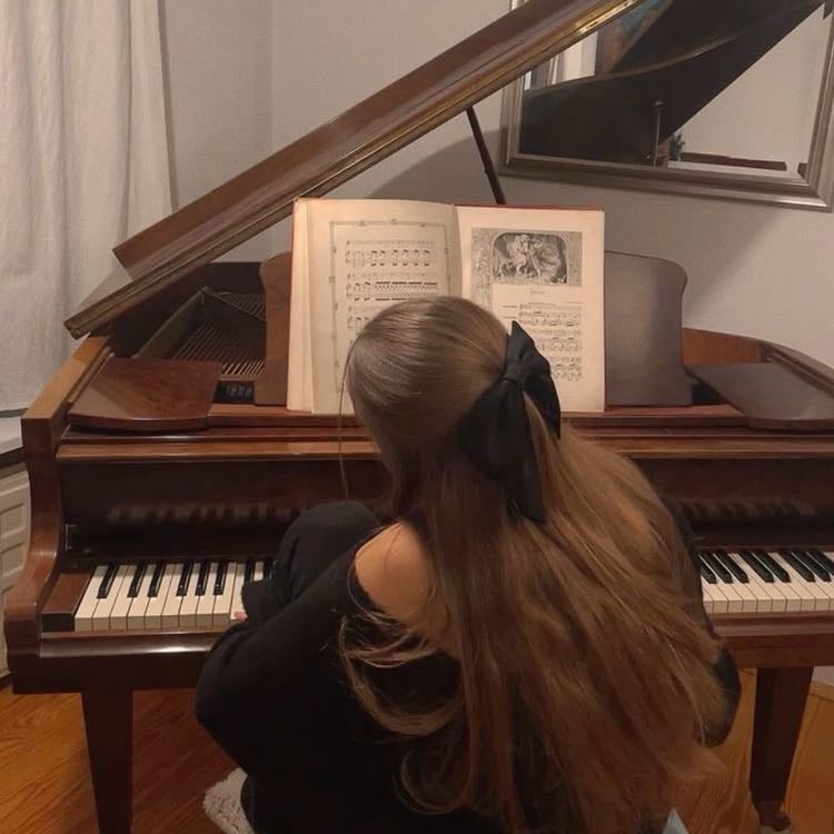 Playing piano