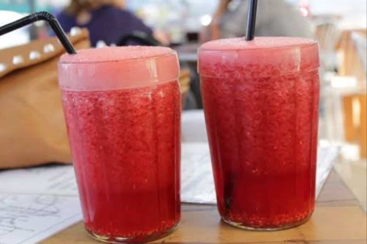 Suco de framboesa