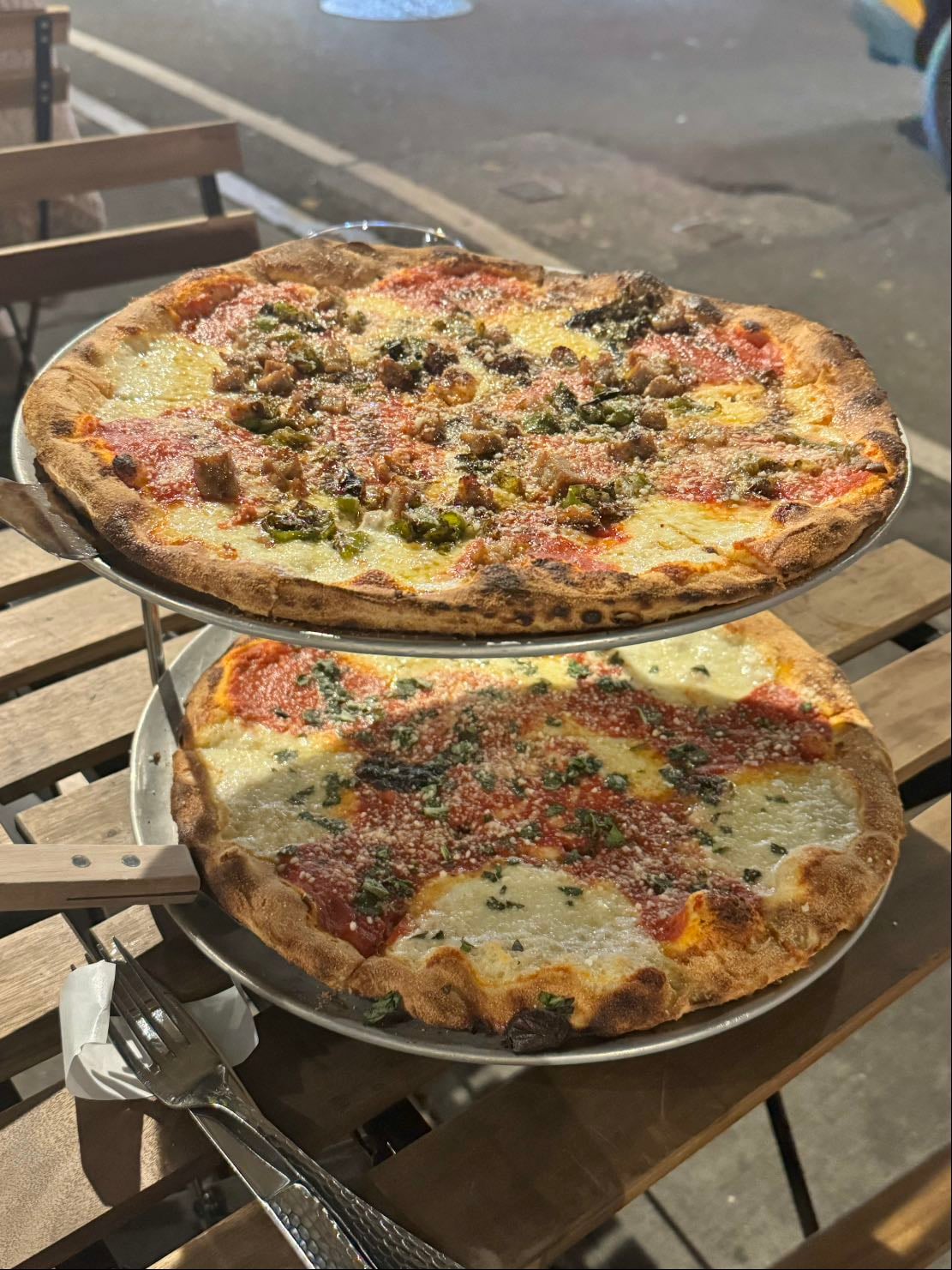 Italian Inferno Pizza & Margherita Pizza