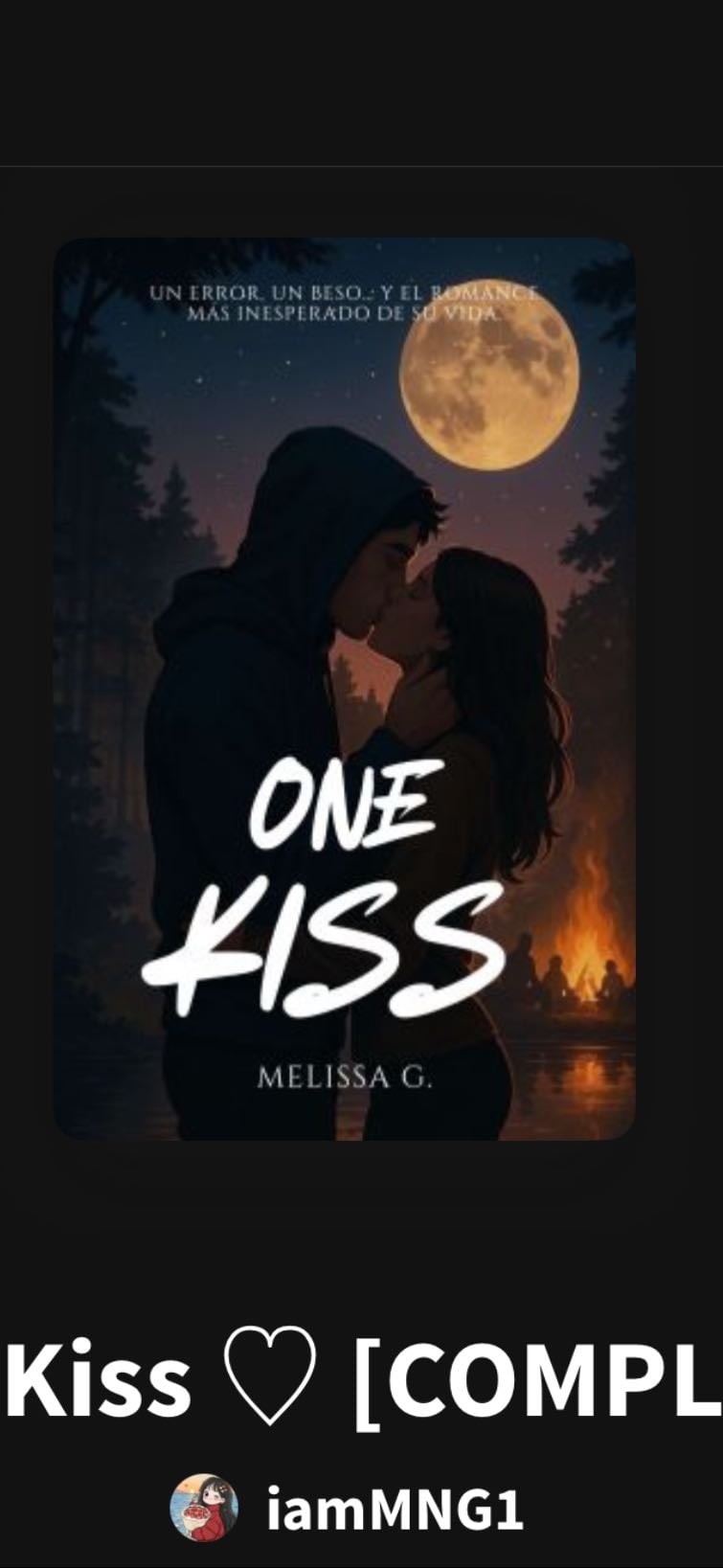 One kiss